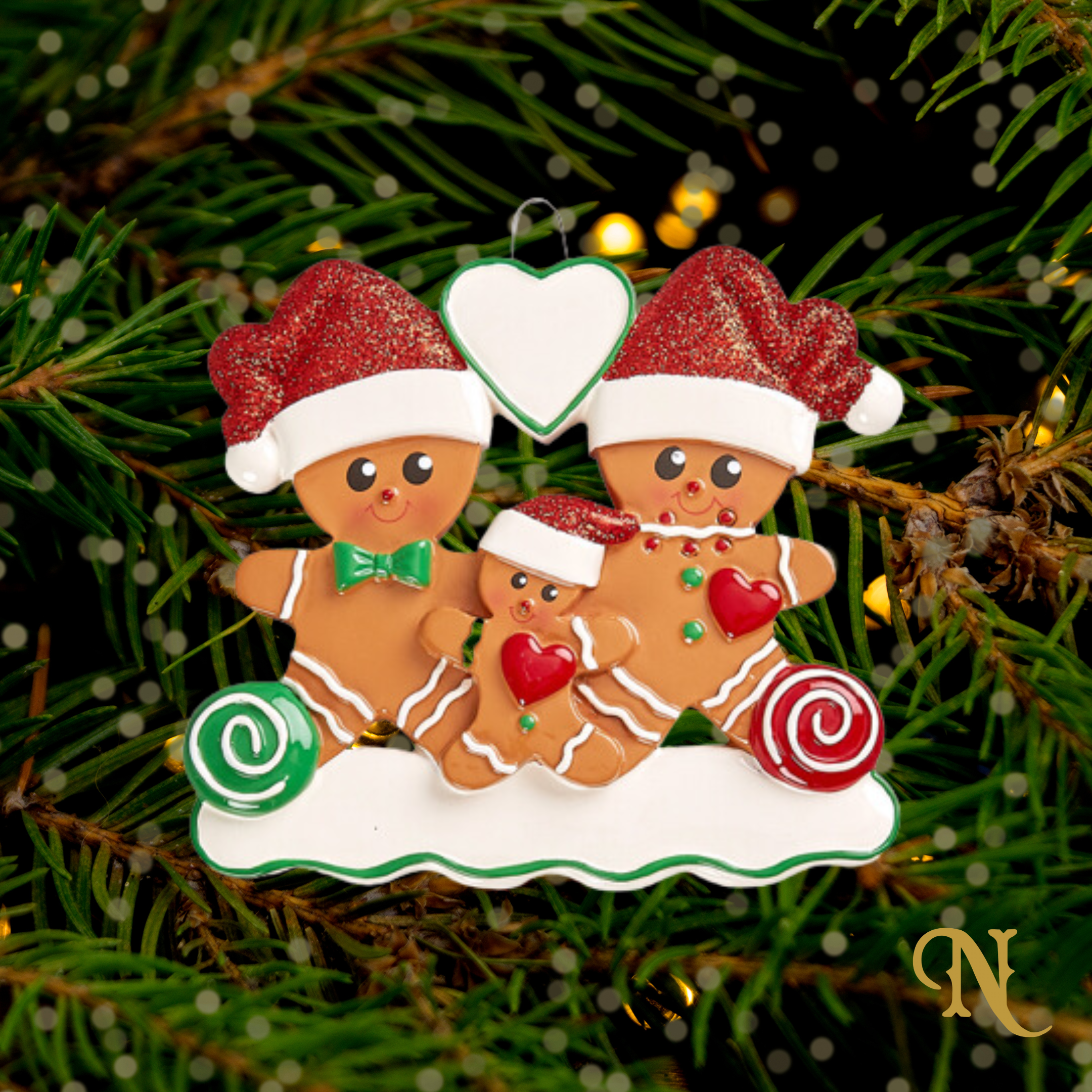 Gingerbread Family of 3